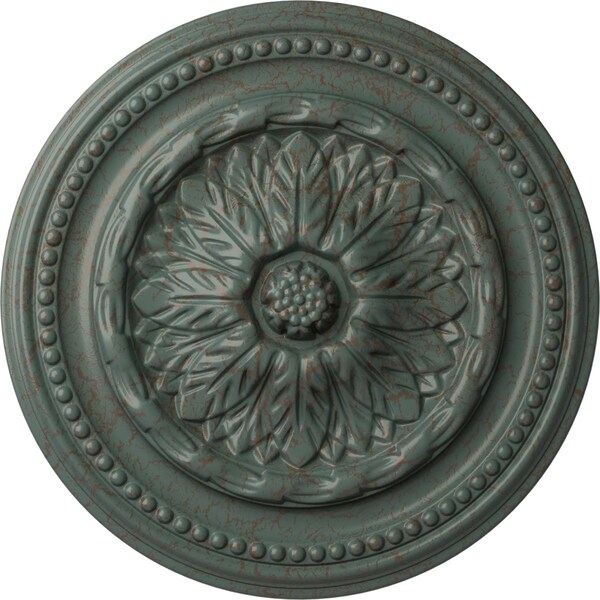 Ekena Millwork Chester Ceiling Medallion (Fits Canopies up to 2 1/4"), 15 3/4"OD x 1 7/8"P, Cloud Burst Crackle CM15CHCBC - main